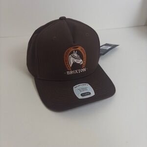 Brixton Snapback M Hat Mens OS Blind Two Tone Brown Horseshoe NetPlus Cap NEW